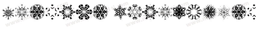 Awesome Snowflakes字体转换